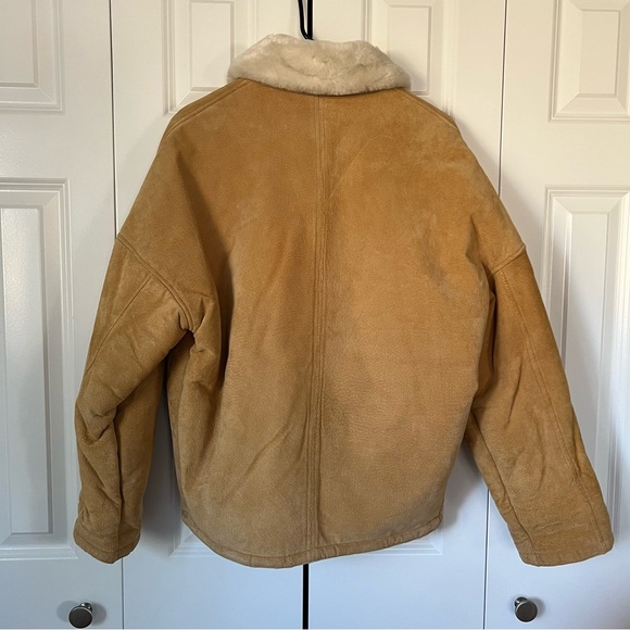 Vintage Jones New York Heavy Suede Leather Coat - Picture 3 of 8